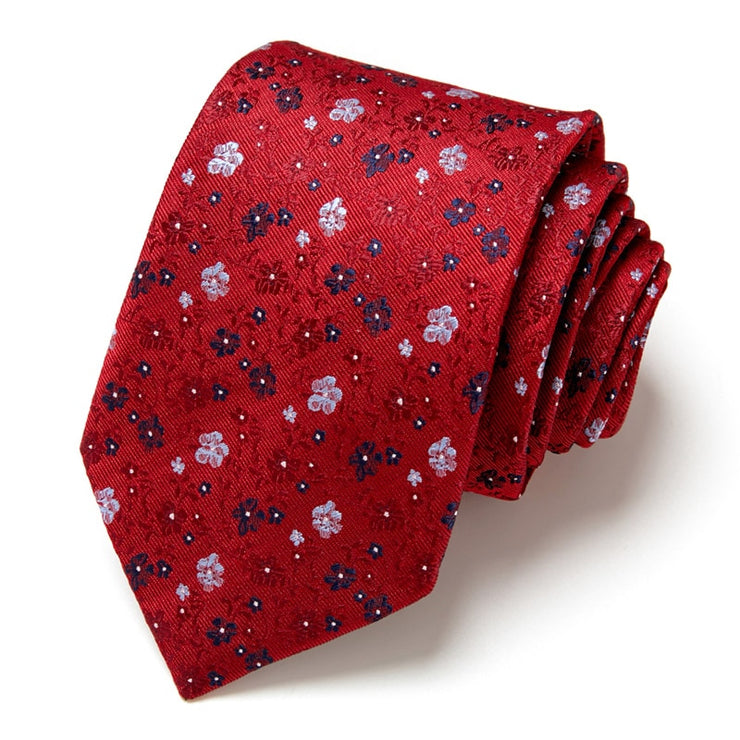 Fashionable Necktie with Floral Design for Weddings