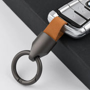 Luxury Leather Car Key Ring Holder