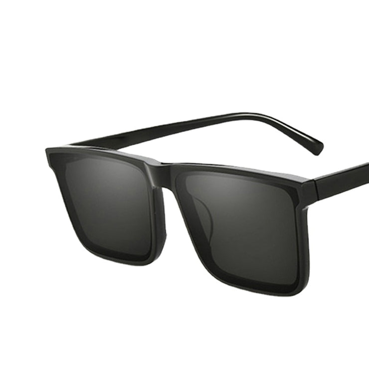 Concave Shape Long Frame Sunglasses