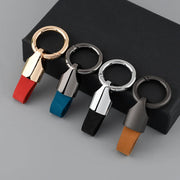 Luxury Leather Car Key Ring Holder