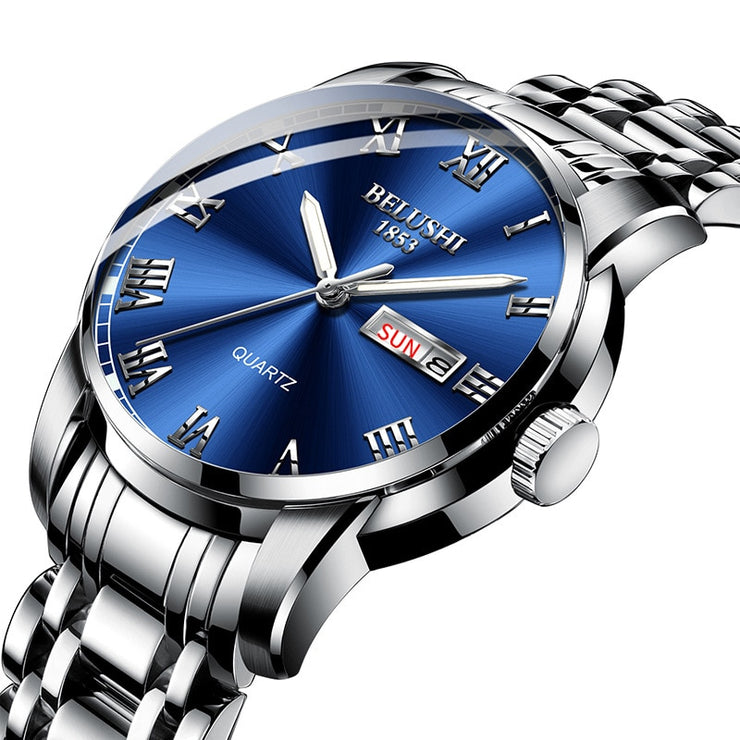 Luxury Business Waterproof Full Steel Wristwatch